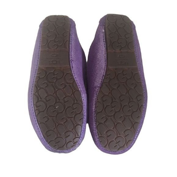 UGG Purple Glitter Slippers Loafers - Picture 4 of 8